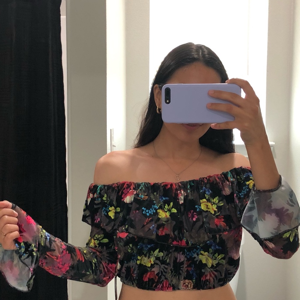 Cropped Long-Sleeve Shirt